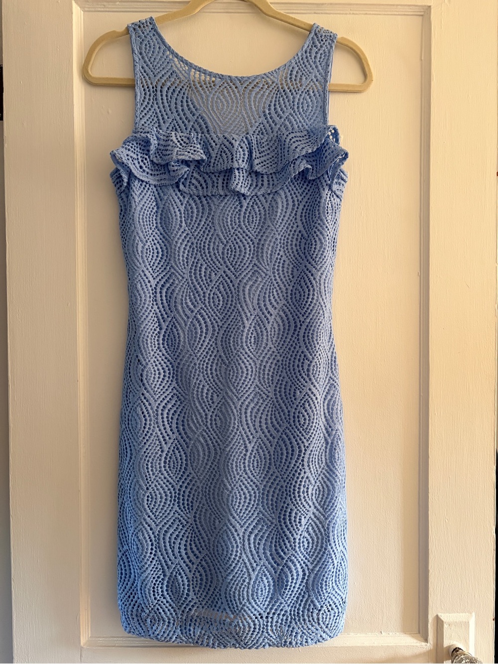 Lilly Pulitzer Periwinkle Sheath Ruffle Dress